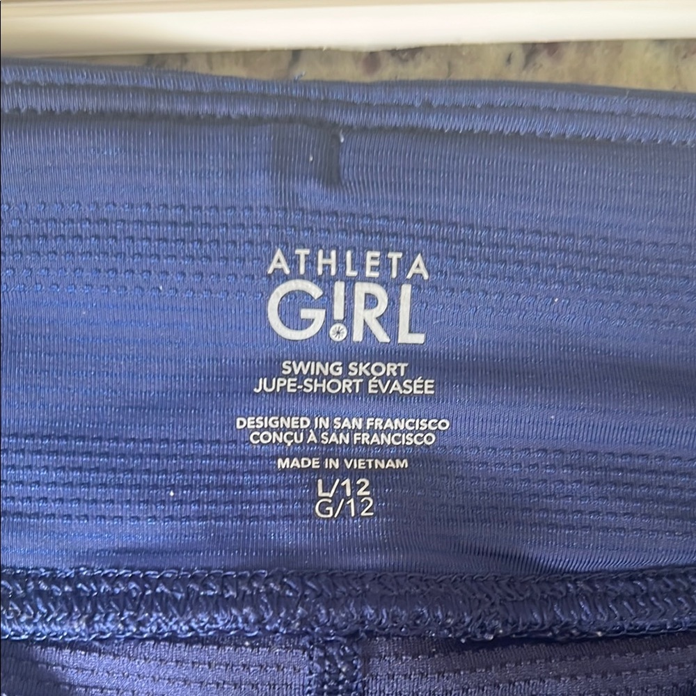 Athleta Girl Navy Blue Swing Skort - Picture 2 of 3